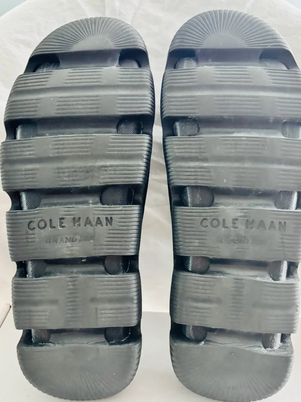 Cole Haan ZERØGRAND 360 Black Slide Sandals Men's Size 12 Comfort Recovery